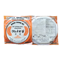 Vente en gros d'emballages de rouleaux de printemps en filet Papier de riz tissé fabriqué en rouleau de printemps-Papier de riz vietnamien Toan Y Rouleau de printemps en filet Ricepaper