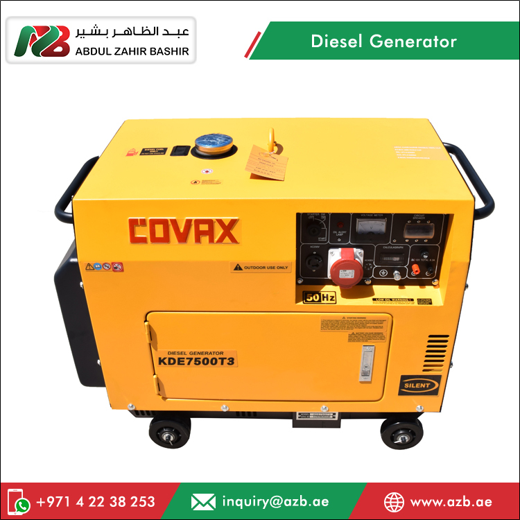 yüksek kalite kde7500t3 covax 6.5kva sessiz dizel jeneratör gelen