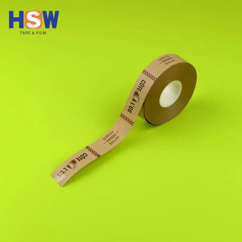 145um Brown Kraft Paper Hot melt Banding Tape with PE coated
