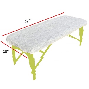 Sábanas Desechables Ajustables para Camillas de Masaje con Elásticos para SPA, Exámenes Médicos, <span class=keywords><strong>Tatuajes</strong></span>, Depilación, No Tejidas, 82'' x 30'' - Product Image 5
