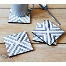 Posavasos único con incrustaciones de hueso para cocina, posavasos decorativo de taza y artesanía, forma cuadrada, posavasos con incrustación de hueso - Product Image 5