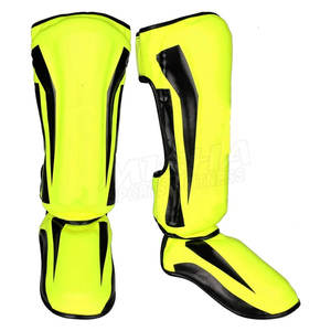 New Design <b>MMA</b> Leg Foot Guards Muay Thai Kick Boxing Karate Shin Pad Factory Price - Product Image 1