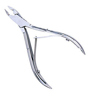 Coupe-cuticules professionnel de haute qualité, éliminateur de peaux mortes, ciseaux à double ressort, coupe-cuticules en acier inoxydable par Life Care. - Product Image 5