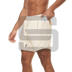 <b>Mens</b> 100% Cotton Casual Summer <b>Shorts</b> Drawstring Waist Solid Color Loose Fit Streetwear Pocket <b>Lounge</b> <b>Shorts</b> Pattern Decoration - Product Image 1