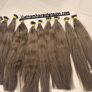 Extensions de cheveux 100% naturels Remy vierges à pointe plate, double trame, couleur blonde, origine vietnamienne, vente en gros - Product Image 1