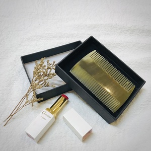 [MEILLEURES VENTES] Peignes en corne naturelle Huong Dang, faits à la main, luxueux, élégants, de haute qualité, design à deux têtes pour le soin de la barbe et des cheveux, cadeau - Product Image 4