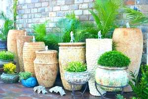 [Anny]-Pots atlantiques en poterie Atlantis Fontaines d'eau antiques Pot de fleur rustique-Grand pot-Grandes jardinières-Jardinière géante - Product Image 5