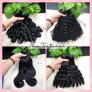 Peluca de pelo Remy de alta calidad de fabricantes peruanos vietnamitas trama de tejido de texturas a mano lista de precios al por mayor de doble dibujado - Product Image 2