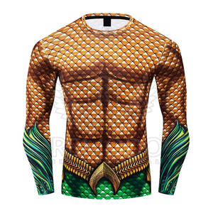 Camiseta de Compresión Rash Guard para Hombre, Talla Grande, Manga Larga, Personalizable, Secado Rápido, Ropa Deportiva, Moda MMA, para Toda Temporada - Product Image 1