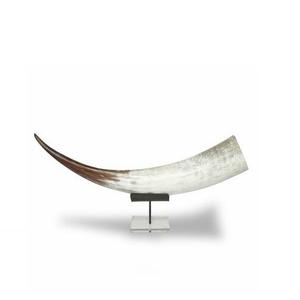 Venta al por mayor de cuerno de búfalo pulido natural de calidad escultura animal decorativa para la decoración del hogar tamaño personalizado para Base de acero - Product Image 2