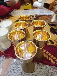 Nouvelle conception de calice gravée avec des fournitures d'église de PATEN cuivworld inde - Product Image 6