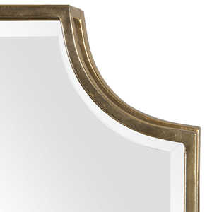 Lindee Art <b>Deco</b> Vanity <b>Mirror</b> Three-Dimensional Hand Forged Iron Frame Curved Open-Framed Design Wall-Mounted for Living Room - Product Image 3