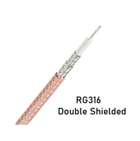 ETEILY Cable de doble blindaje RG316 de alta calidad y baja pérdida hecho en India