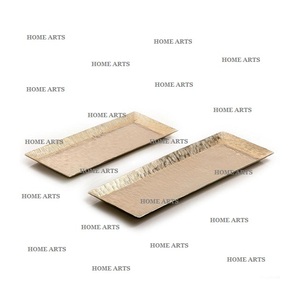 Juego de Bandejas para Servir Alimentos de Aluminio de Diseño Simple, Dos Tamaños Diferentes, Bandeja para Servir Frutas para Uso en la Cocina - Product Image 3