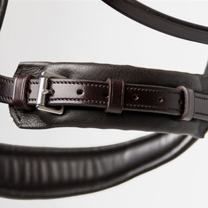 Casque en cuir de qualité supérieure magnifiquement souple et écologique pour casque à double bride saisonnière BRIDLE de forme anatomique - Product Image 3