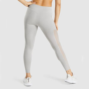 Venta al por mayor de mallas de entrenamiento de cintura alta sin costuras bolsillo personalizado malla de compresión para deporte gimnasio Yoga transpirable de punto casual - Product Image 2