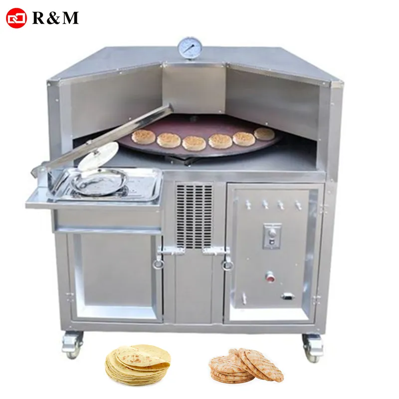 Forno de pão e máquinas de lanche rotativas comercial, máquina elétrica para fazer cozimento de pão e pão
