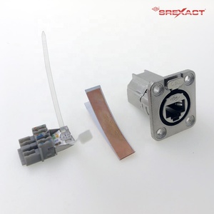 Cat6a Panel Mount <strong>Rj45</strong> <strong>Connector</strong> <strong>IDC</strong> <strong>Termination</strong> Product Category Connectors - Product Image 6