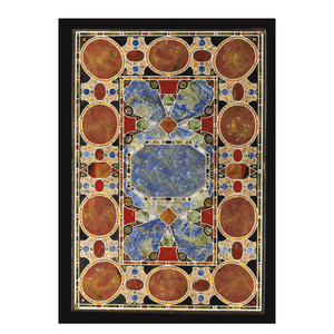 Artistic Marble Inlay Design Dining Room Table Top 2021 - Product Image 1