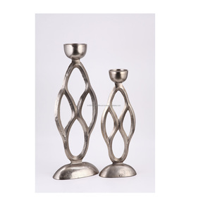 Portavelas de diseño de Metal pulido, decoración de Metal sólido, otro soporte brillante para velas, linterna para interior y exterior - Product Image 3