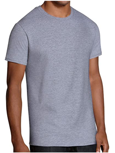 Camiseta de algodón 100% para hombre, Jersey de punto de verano transpirable antiarrugas de secado rápido con logotipo personalizado, patrón sólido, estilo informal - Product Image 6