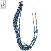 Export Belt Corp. Golden Aiguillette Pakistan Adultes Unisexe OEM Personnalisé Polyester Coton Sangle d'épaule et cordon de tenue uniforme