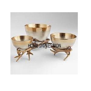 Cuenco decorativo de diseño maravilloso para servir, cuenco para servir y ensalada de asta niquelada de calidad creativa para proveedores mayoristas - Product Image 5