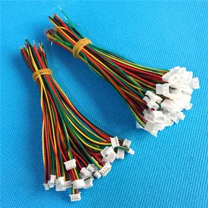 Tali Kekang Kawat LED Kustom JST 1.25Mm Laras 4 Pin Pria Wanita Konektor Kabel Harness untuk Penerangan LED