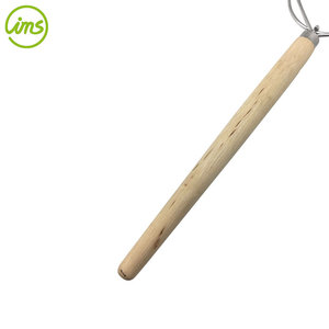 Fouet mélangeur à pâte danois en fil de 304, ustensile en bois, massif - Product Image 4