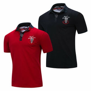 Polo clásico para hombre, camisa de manga corta bordada, de algodón, con logotipo personalizado bordado, novedad - Product Image 1