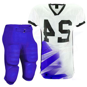 Uniformes de Fútbol Americano de Alta Calidad, Transpirables, 100% Poliéster, Talla XL Plus, Camisetas Estampadas con Patrones de Banderas y Números, Venta al Por Mayor - Product Image 3