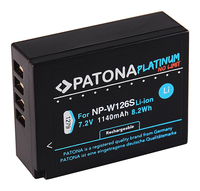 Batterie d'appareil photo PATONA Platinum incluse. Batterie externe pour X-T3, VPB-XT3 NP-W126S HS33 EXR : 1140mAh, 7,2V / 8,2 Wh
