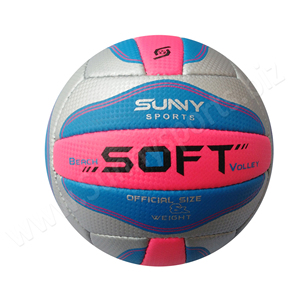 Pelota de voleibol de PVC cosida a máquina, colorida, precio al por mayor, fábrica - Product Image 1