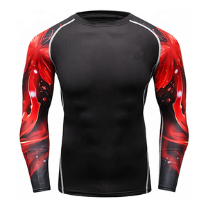 Custom Printed Short Sleeve Sun Protection Surfing Shirt Men Women Design Your Own Rash Guard - Product Image 2