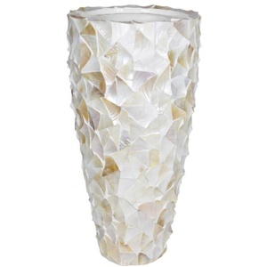 Grossiste Fabrication de luxe Décoration intérieure Artisanat Vase de sol Tendance à la mode Incrustation de nacre du Vietnam - Product Image 2