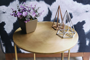 Sheet Top Round Metal Side <b>Table</b> Use Room Modern Round Made in India Top All Office Home Room Restaurant Super Market 2023 Best - Product Image 2