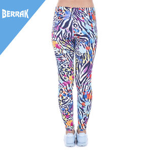 Mallas con estampado de puntos salvajes para mujer, leggings elásticos, de cintura alta - Product Image 6