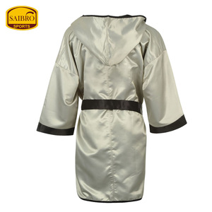 High Quality Wholesale Kick <b>Boxing</b> Gown <b>Robe</b> with Customized Logo Hood Best Quality Fighter <b>Boxing</b> <b>Robes</b> - Product Image 2