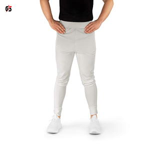 Pantalon uni pour hommes, polyester élasthanne, impression de logo personnalisé, course à pied, jogging, vêtements de mode, service OEM de qualité supérieure - Product Image 5