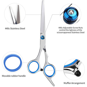 New fashion design beauty <b>barber</b> Hairdressing scissors stainless steel <b>set</b> - Product Image 4