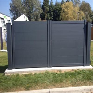 Clôture de confidentialité extérieure en aluminium, barrière sectionnelle en aluminium bon marché de style européen, portails de clôture de haute qualité pour les constructeurs - Product Image 3