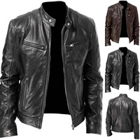 2021 veste en cuir de moto Vintage pour hommes coupe ajustée manteau de motard décontracté d'excellente qualité