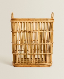 Cesta de almacenamiento de mimbre multifuncional, accesorio de mimbre tejido a mano, respetuoso con el medio ambiente, para la colada - Product Image 2