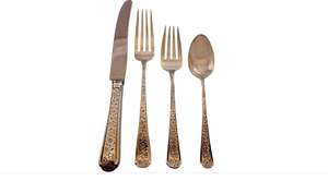 ACMI Brand Modern Eco-Friendly Stainless Steel Flatware Set with Brass Handles Nickel Plated Gift Box Packaging Spoon Fork <b>Knife</b> - Product Image 5