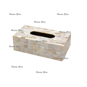 Boîte à mouchoirs en nacre en bois Boîte à mouchoirs en serviettes de taille personnalisée de qualité supérieure pour la cuisine à domicile - Product Image 3