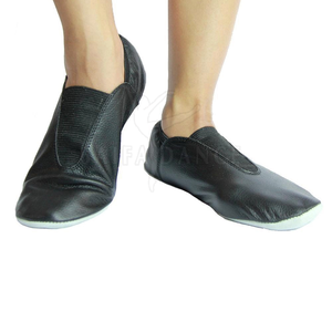 Chaussures d'entraînement de danse de gymnastique professionnelle pour garçons filles confortable Jazz Satin daim en cuir véritable semelle antidérapante coton - Product Image 3