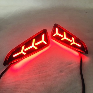 <span class=keywords><strong>Feu</strong></span> <span class=keywords><strong>arrière</strong></span> antibrouillard noir pour Toyota crdi 2016 — 2019, phare LED avec réflecteur de freinage, signalisation de coffre - Product Image 4