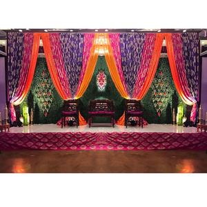 ฉากหลังเวทีที่ทันสมัยสวยงามสีสันสดใสสไตล์ซาริของตกแต่งงานแต่งงานสำหรับงานอีเว้นท์ - Product Image 1