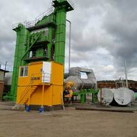 Équipement de construction de routes 120 T/H Machine à goudron d'usine d'asphalte