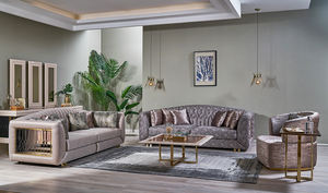 Muebles de sala de estar hechos a medida, conjunto de casa completa, conjunto de boda de tela de lujo, conjunto de sofás de estilo europeo - Product Image 5